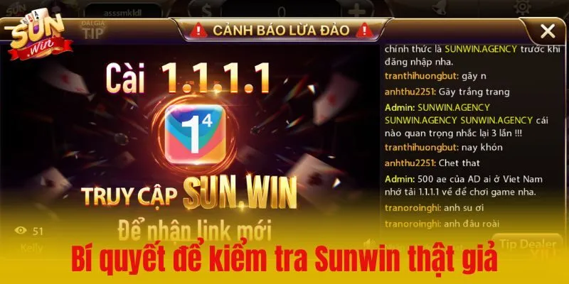 Bí quyết kiểm tra Sunwin thật, tránh truy cập nhầm link giả