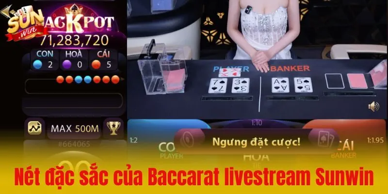 Giới thiệu nét đặc sắc về game Baccarat livestream Sunwin